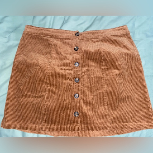 Brown forever 21 corduroy skirt - Picture 1 of 2